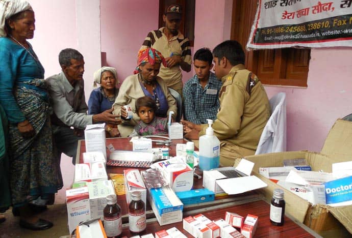Free Treatment and Medicines to Uttarakhand Flood Victims