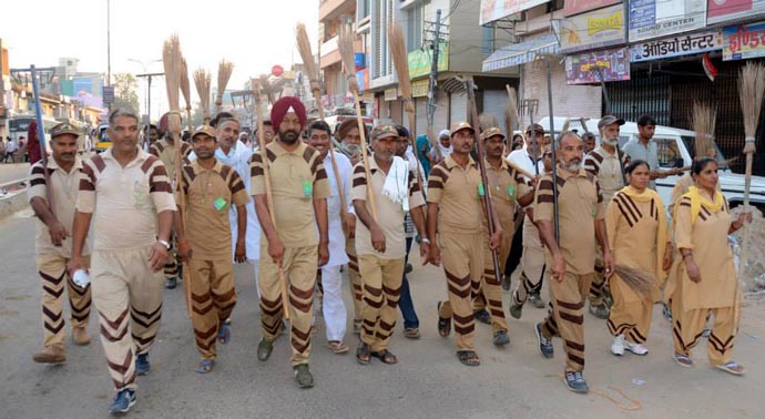 Shah Satnam Ji Green 'S' Welfare Force Wing Volunteers