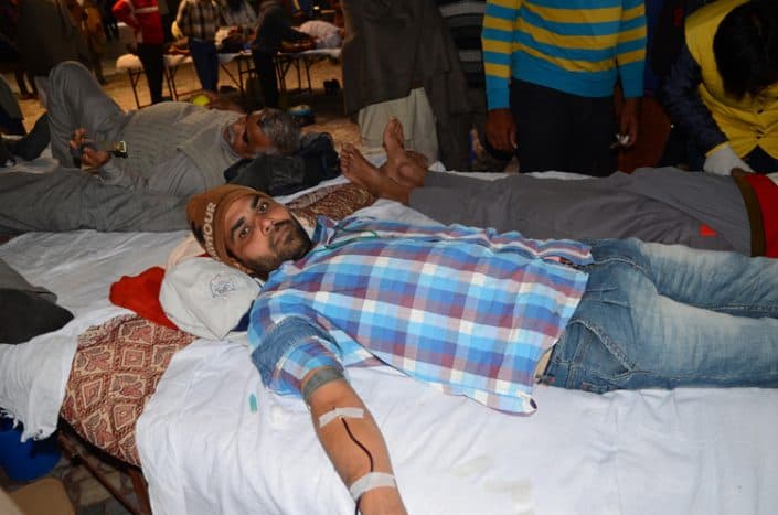 Volunteers Donating 

Blood