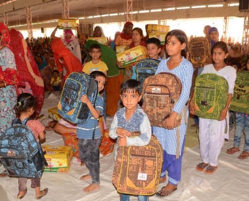 Free ration to needy families 

and free books to needy children were distributed