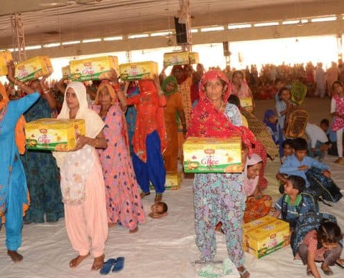 Free ration to needy families 

and free books to needy children were distributed