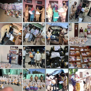 Groceries distribution by DSS volunteers - Coronavirus pandemic