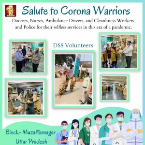 Salute to corona warriors - Muzaffarnagar - Uttar Pradesh - Dera Sacha Sauda