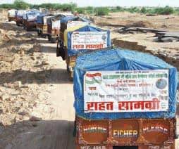 Relief Assistance to The Submerged Barmer