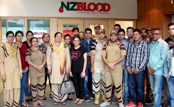 14th Blood Donation Camp in New Zealand by Dera Sacha Sauda Volunteers