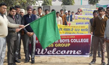 Awareness Rallies carried out by NSS Cadets of Shah Satnam Ji Boy's College