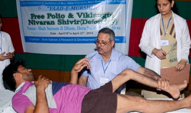 6th 'Yaad-e-Murshid' Free Polio & Disability Prevention Camp Commenced