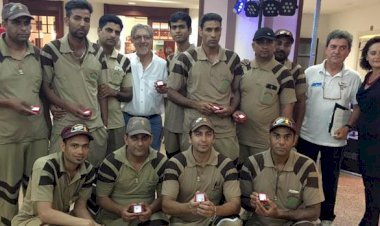 Shah Satnam Ji Green S Welfare Force Wing, Italy Volunteers with close to dozen Blood Donations,  honored.