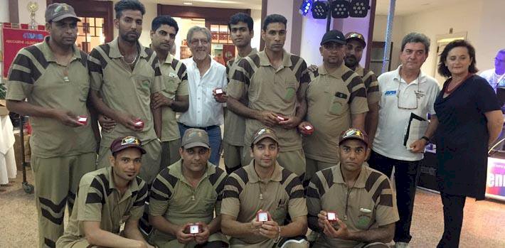 Shah Satnam Ji Green S Welfare Force Wing, Italy Volunteers with close to dozen Blood Donations,  honored.