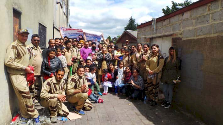 18th Cleanliness Campaign held by Shah Satnam Ji Green 'S' Welfare Force Wing Volunteers, Illford, London