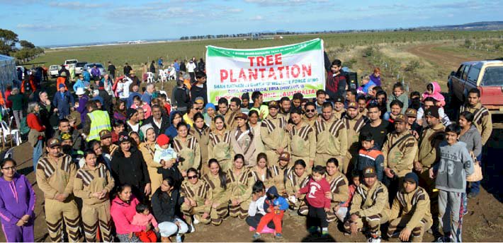 Shah Satnam Ji Green 'S' Welfare Force Wing Volunteers, Australia planted 5000 saplings in Plantation Day Drive