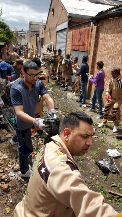18th Cleanliness Campaign held by Shah Satnam Ji Green 'S' Welfare Force Wing Volunteers, Illford, London