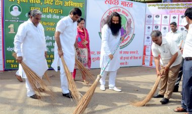 MSG Swachh Bharat Abhiyan was conducted in Panipat by Dera Sacha Sauda.