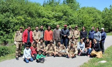 Tree Plantation at Hackett Valley in Toronto, Canada