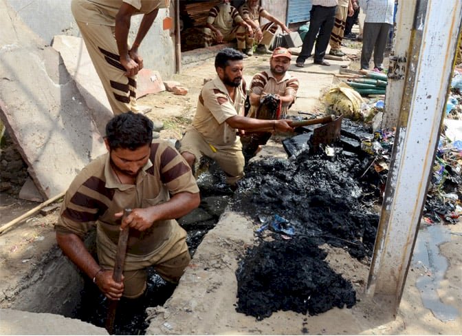 MSG Swachh Bharat Abhiyan was conducted in Panipat by Dera Sacha Sauda.