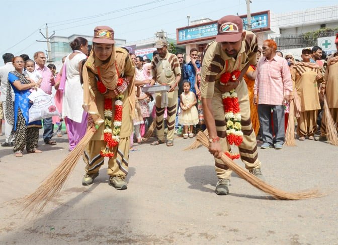 MSG Swachh Bharat Abhiyan was conducted in Panipat by Dera Sacha Sauda.