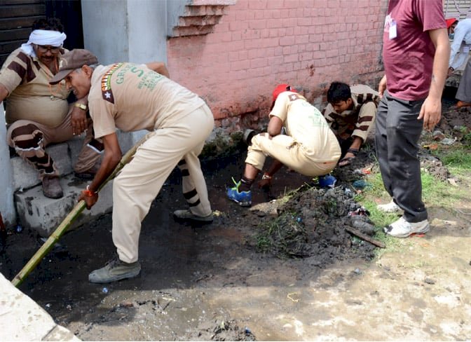 MSG Swachh Bharat Abhiyan was conducted in Panipat by Dera Sacha Sauda.