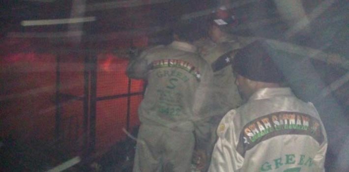 Dera Sacha Sauda Volunteers Help Control Fire in Abohar.