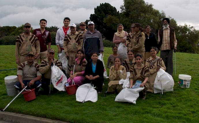 Coastal Cleanup Drive by Dera Sacha Sauda Volunteers in California USA