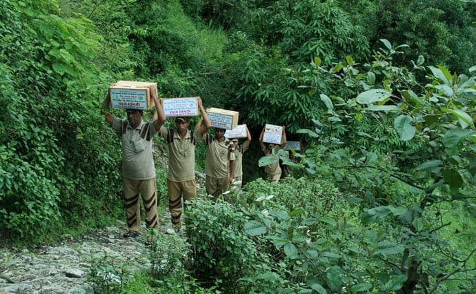 Tireless Efforts of Dera Sacha Sauda for Relief of Uttarakhand Flood Victims