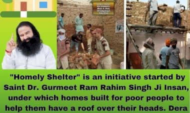 Dera Sacha Sauda followers construct a House for a needy family