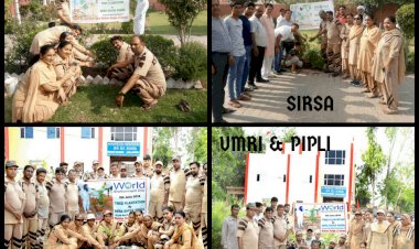 Tree Plantation By Dera Sacha Sauda Volunteers On World Environment Day