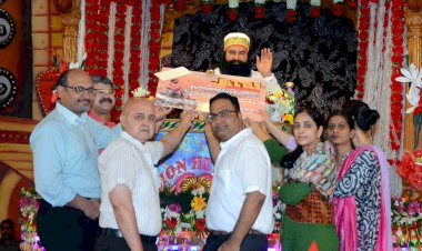 Saint Dr. MSG Insan donated twenty five lacs for establishing Bone Bank