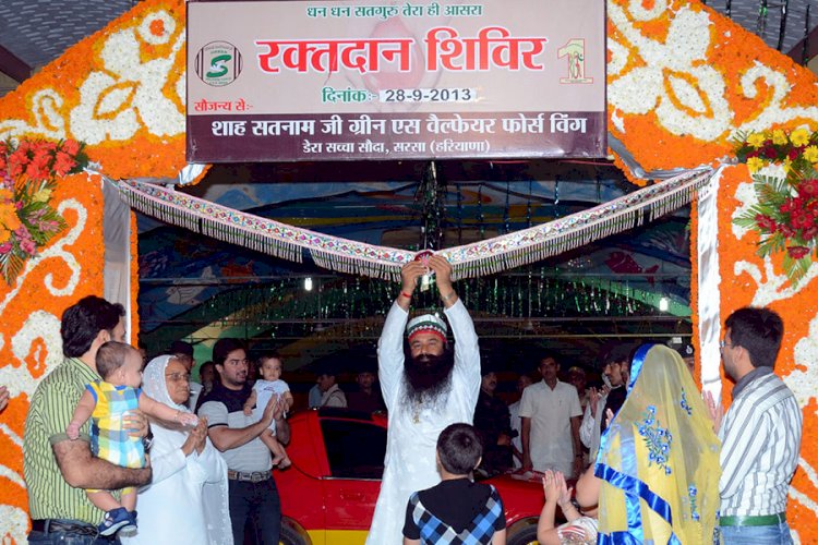 Incarnation month sets in for DSS followers, ushering in a storm of donation drives