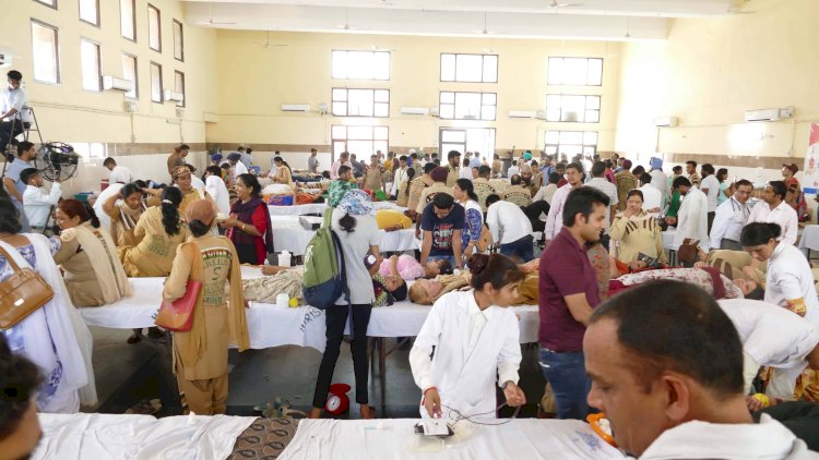 Dera Sacha Sauda Followers commemorate WBDD 14th June by organizing a massive Blood Donation Camp in Chandigarh