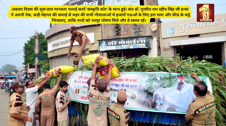 55th Incarnation Day Special: Gift of fodder and packaged feed for cattle by Saint Dr. MSG