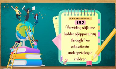 Providing a lifetime ladder of opportunity through free education to underprivileged children