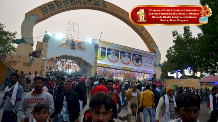 Congratulations on the Sacred MSG Bhandara- The Pious Incarnation Day of Revered Sai Shah Mastana Ji Maharaj