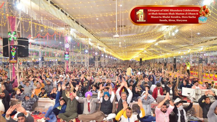 Congratulations on the Sacred MSG Bhandara- The Pious Incarnation Day of Revered Sai Shah Mastana Ji Maharaj