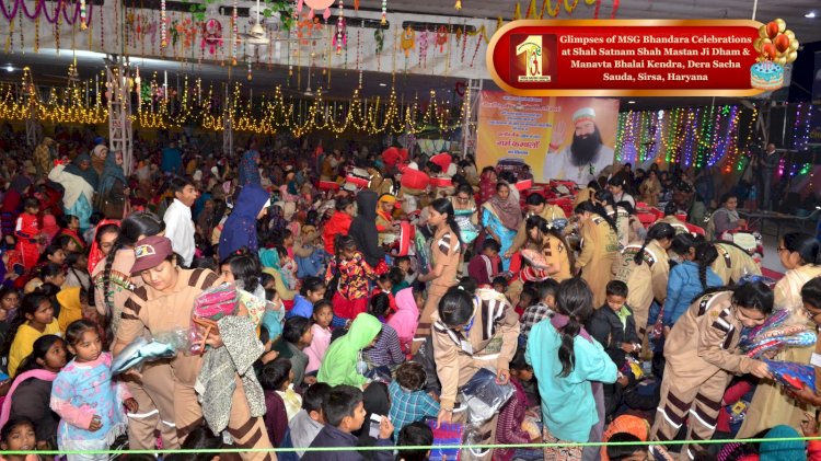 Congratulations on the Sacred MSG Bhandara- The Pious Incarnation Day of Revered Sai Shah Mastana Ji Maharaj