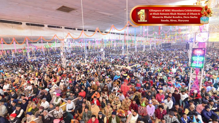 Congratulations on the Sacred MSG Bhandara- The Pious Incarnation Day of Revered Sai Shah Mastana Ji Maharaj