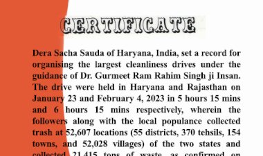 Dera Sacha Sauda’s Safai Abhiyan: A New Milestone in Cleanliness Service